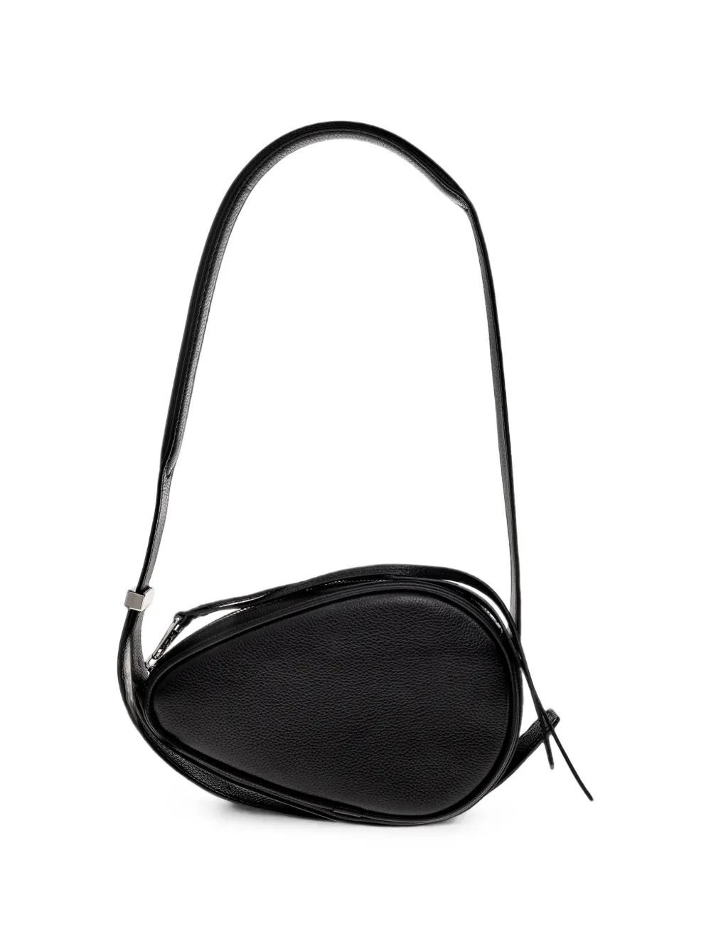 Lacoste Smash Court Racket leren mini-schoudertas Zwart