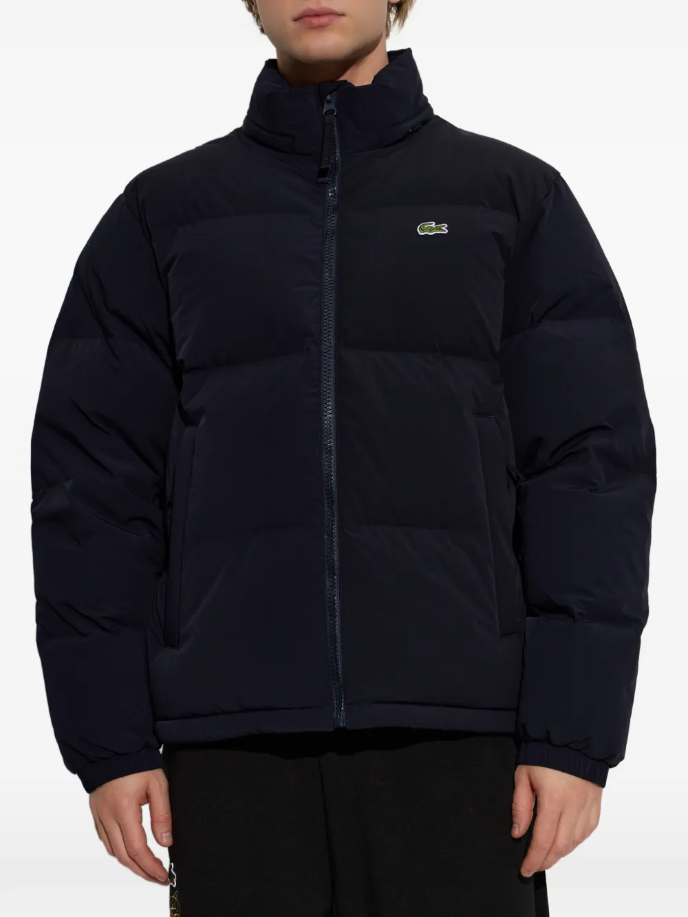 Lacoste Gewatteerd jack Blauw