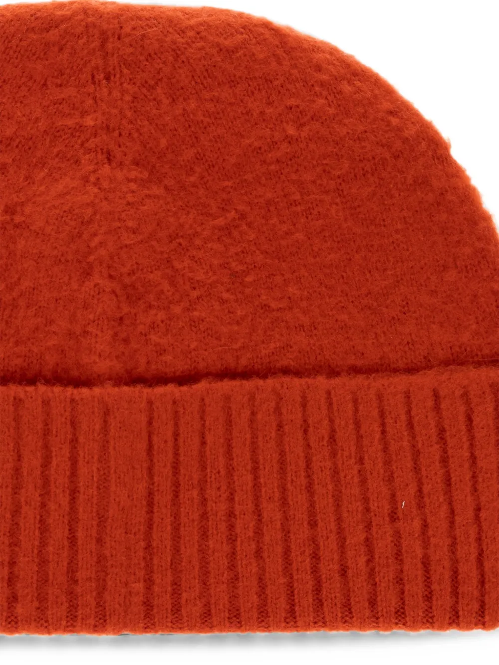 Jil Sander Ribgebreide muts Oranje