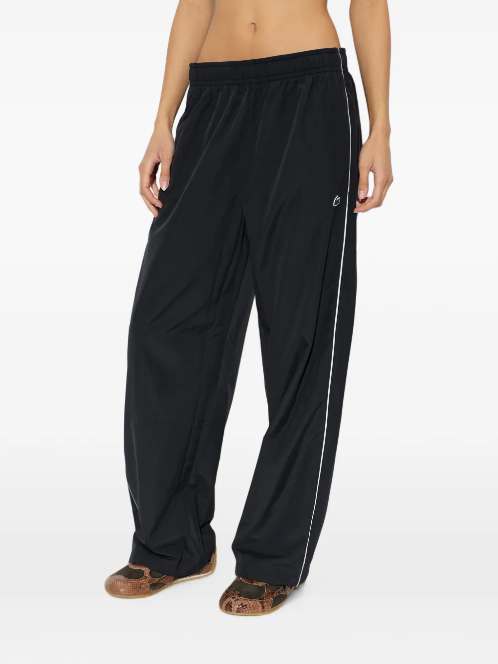 Lacoste Trainingsbroek met logopatch Zwart