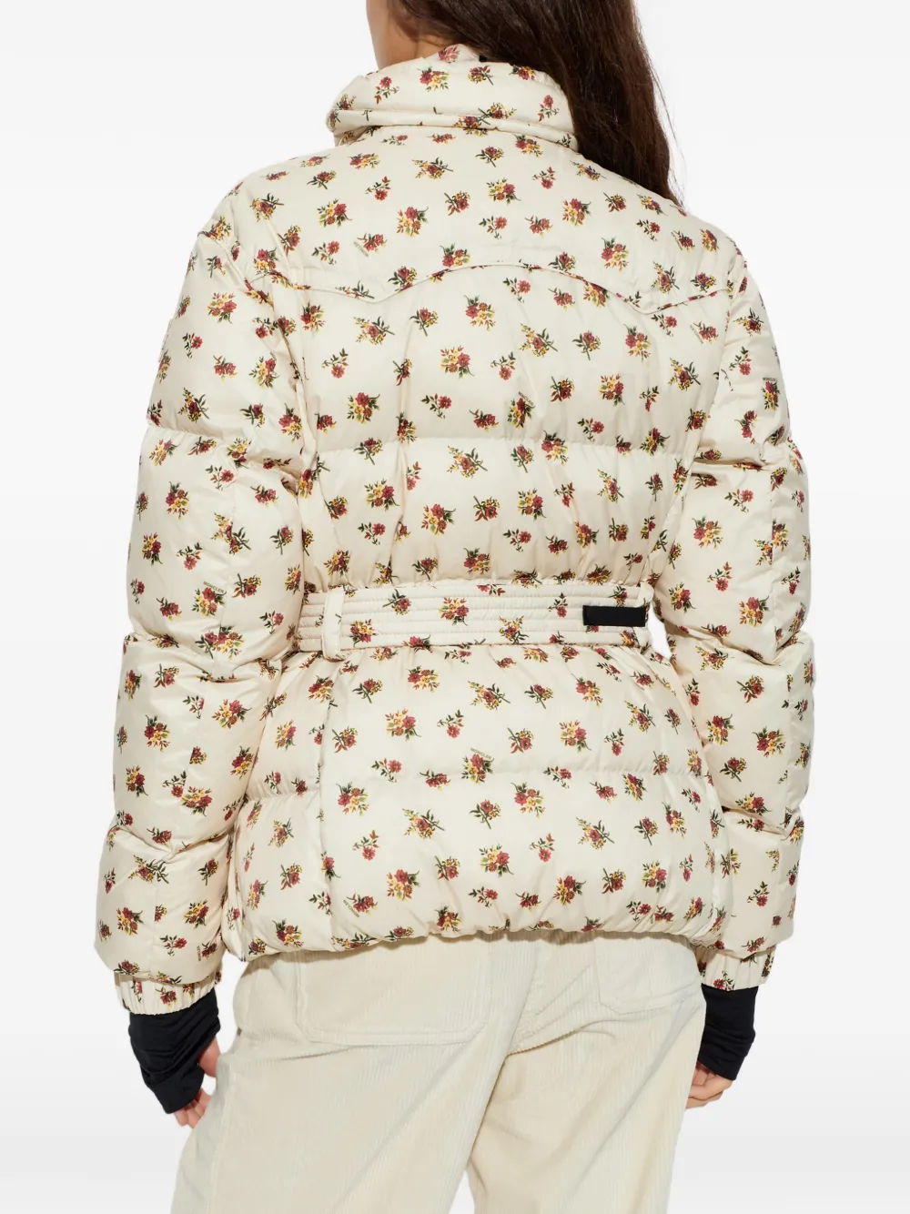 Moncler Grenoble Karshi ski-jack met bloemen-print Wit