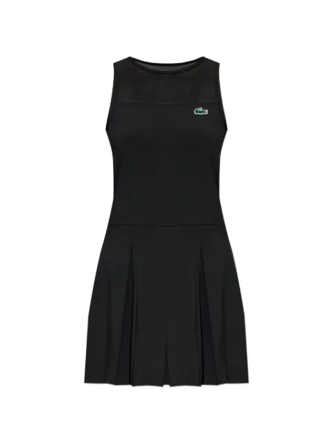 Lacoste pleated mesh-panel mini dress