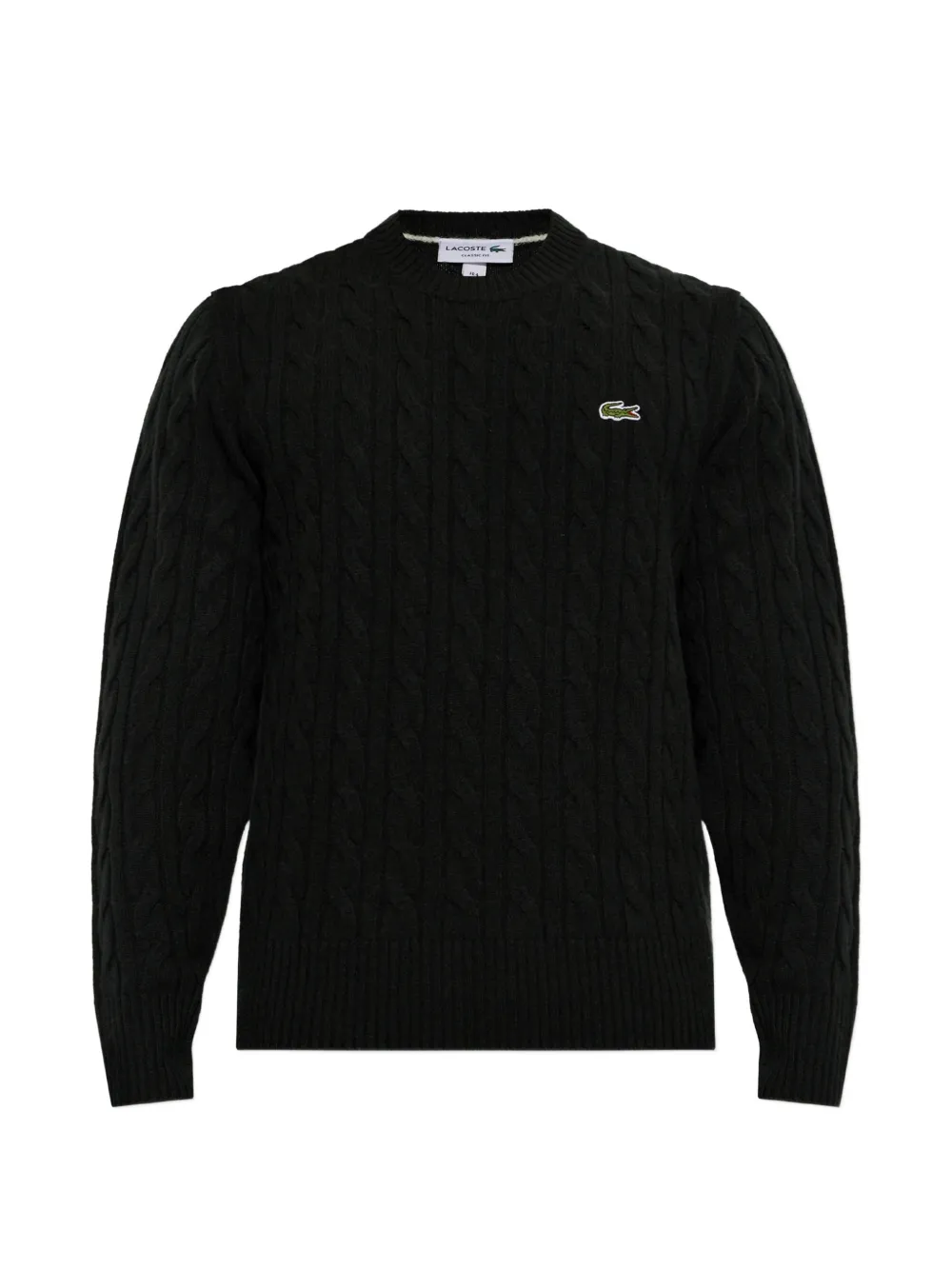 Lacoste cable-knit wool sweater