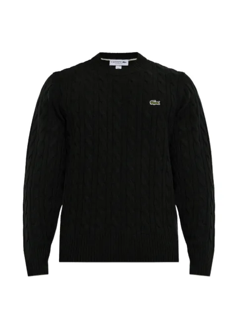 Lacoste cable-knit wool sweater