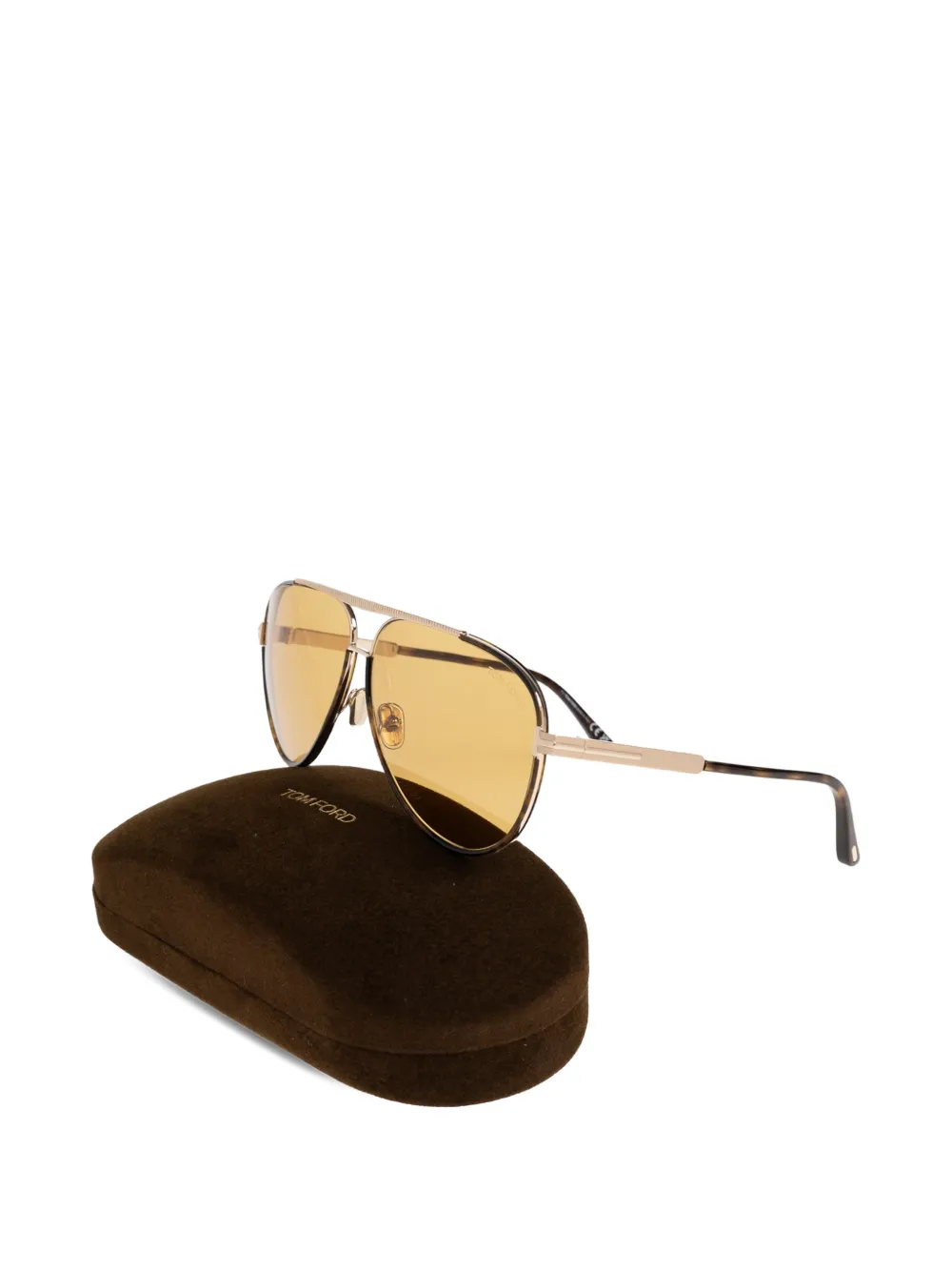 TOM FORD Eyewear Rupert-02 zonnebril met pilotenmontuur Goud