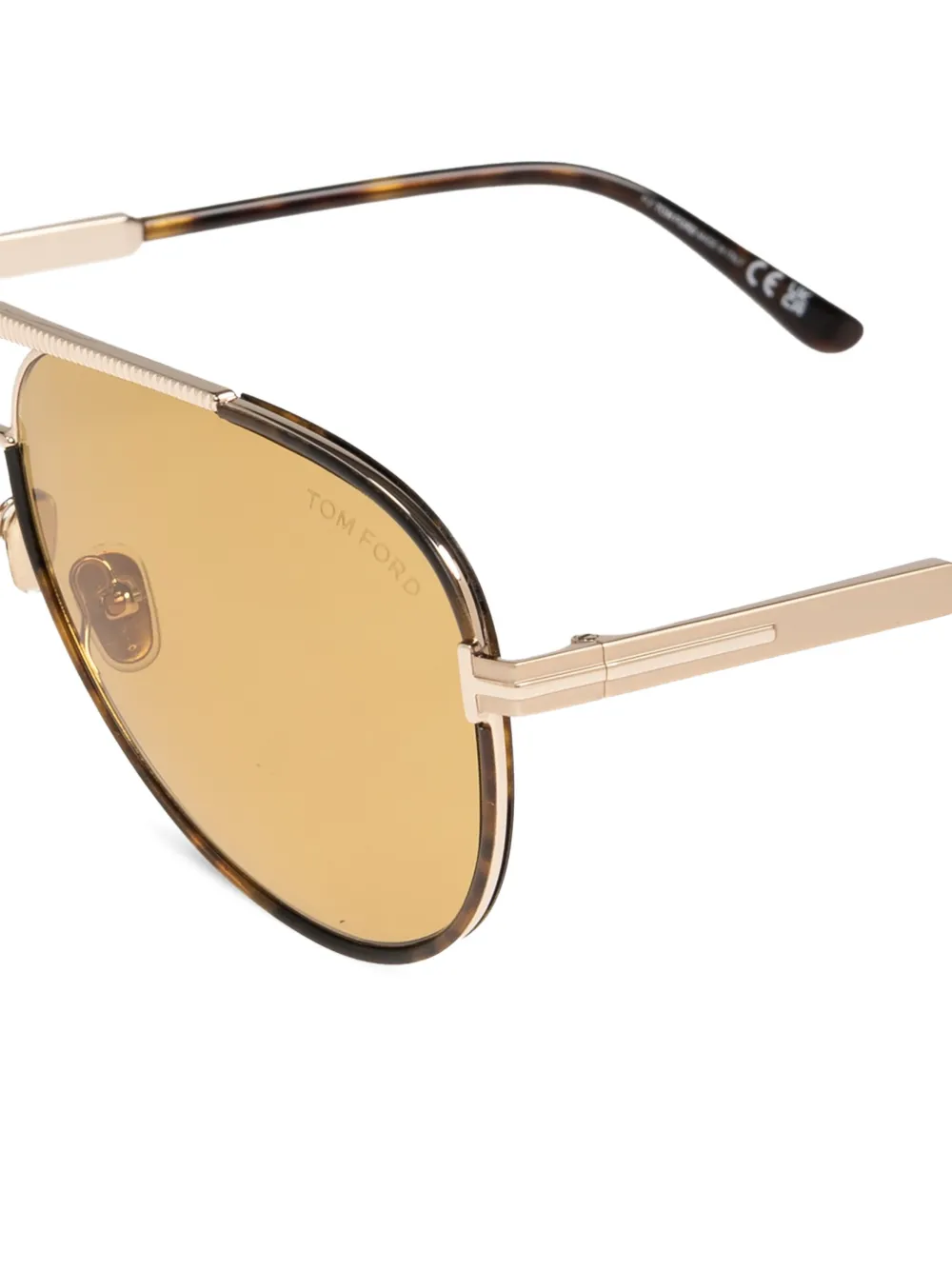 TOM FORD Eyewear Rupert-02 zonnebril met pilotenmontuur Goud
