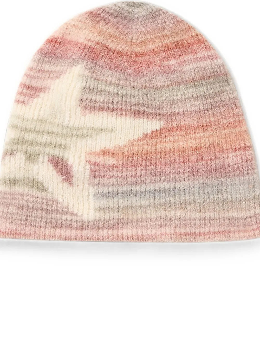 Perfect Moment Gestreepte muts van wolblend Beige