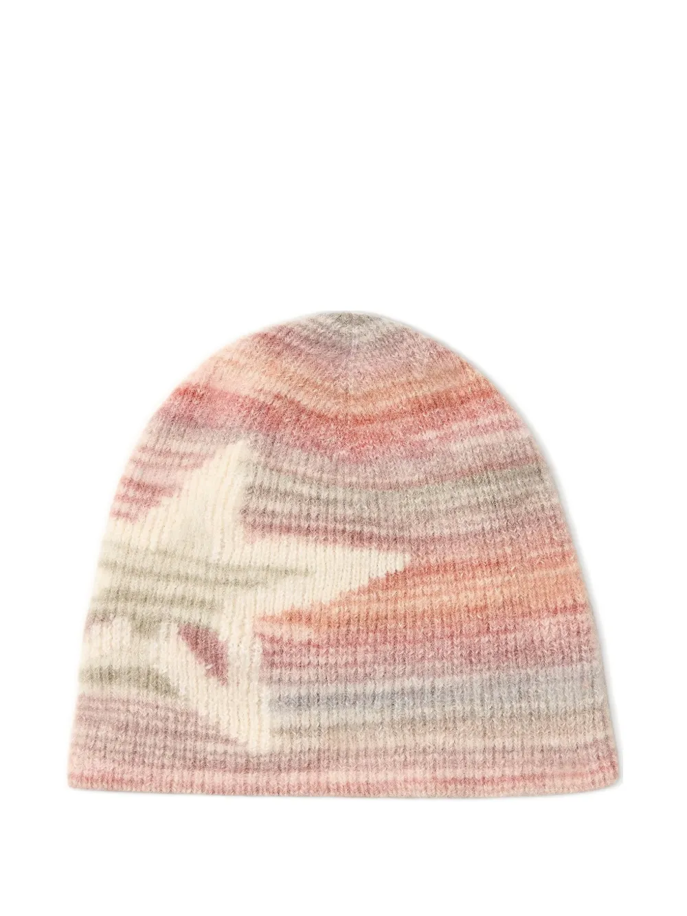 Perfect Moment Gestreepte muts van wolblend Beige