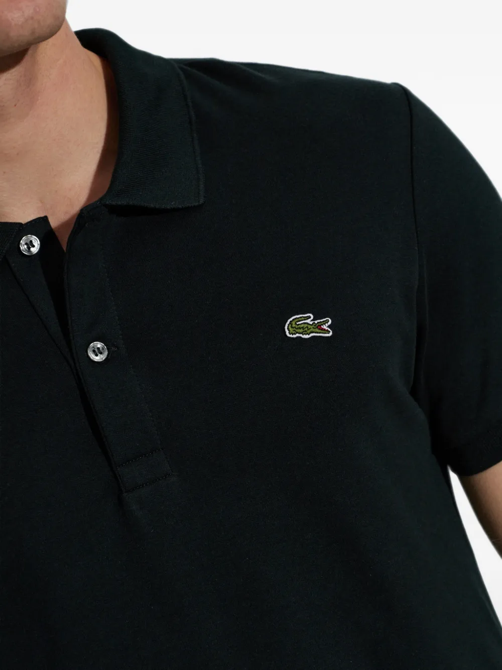 Lacoste Poloshirt met logopatch Groen