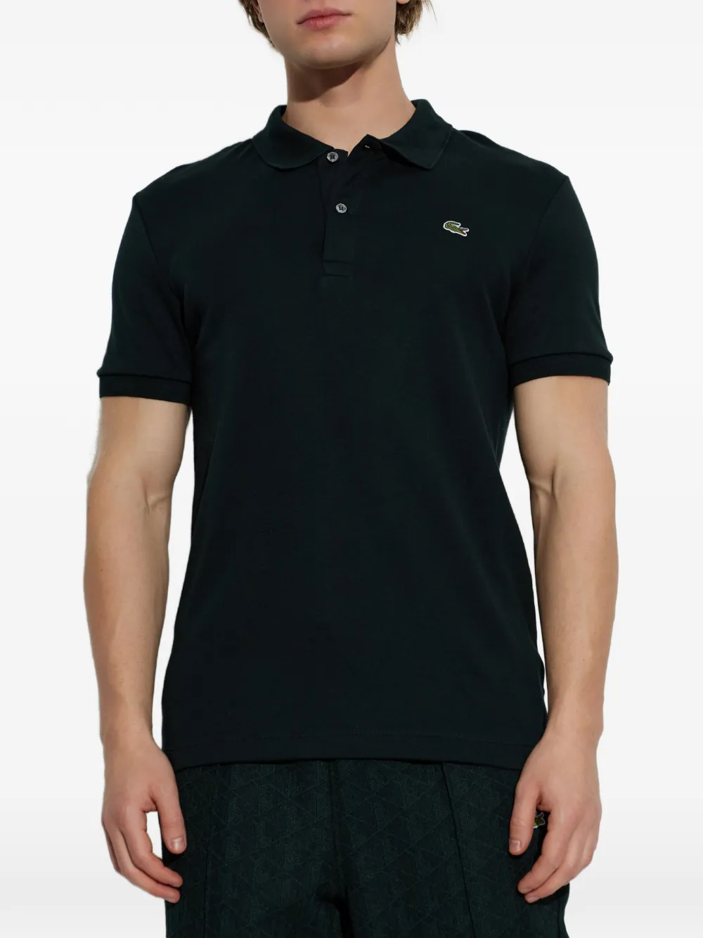 Lacoste Poloshirt met logopatch Groen