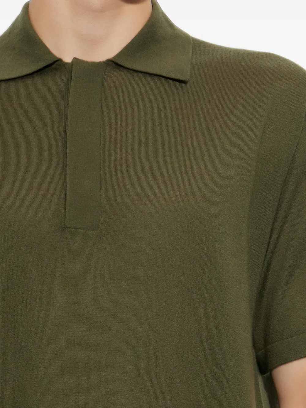 Lisa Yang Carter kasjmier poloshirt Groen