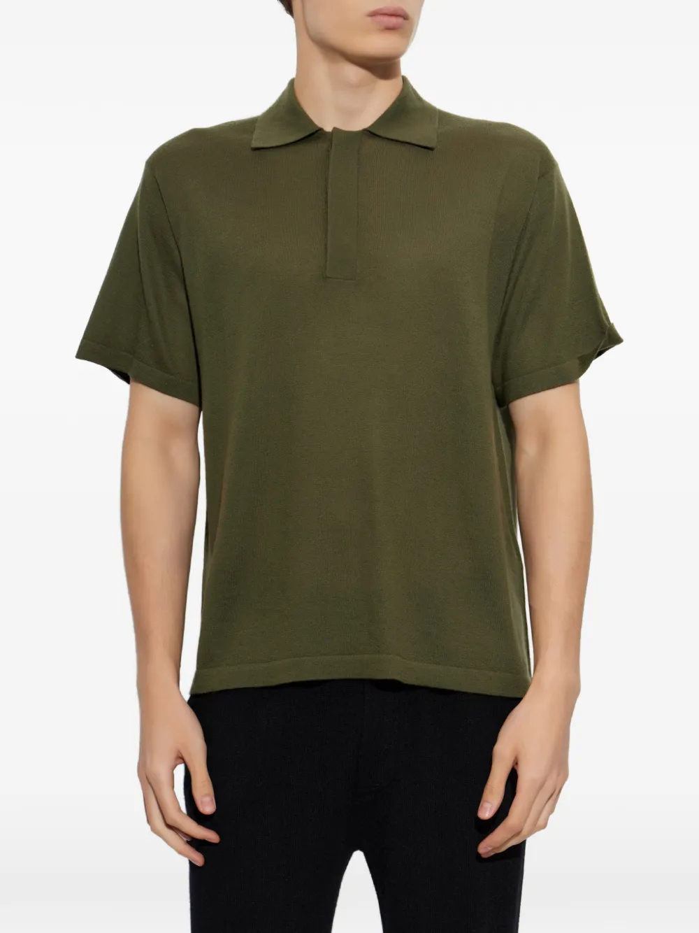 Lisa Yang Carter kasjmier poloshirt Groen