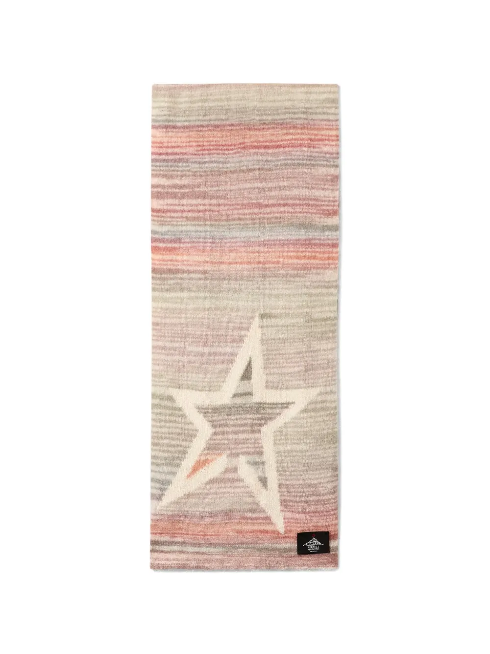 Perfect Moment wool-and-mohair pastel striped scarf - Toni neutri