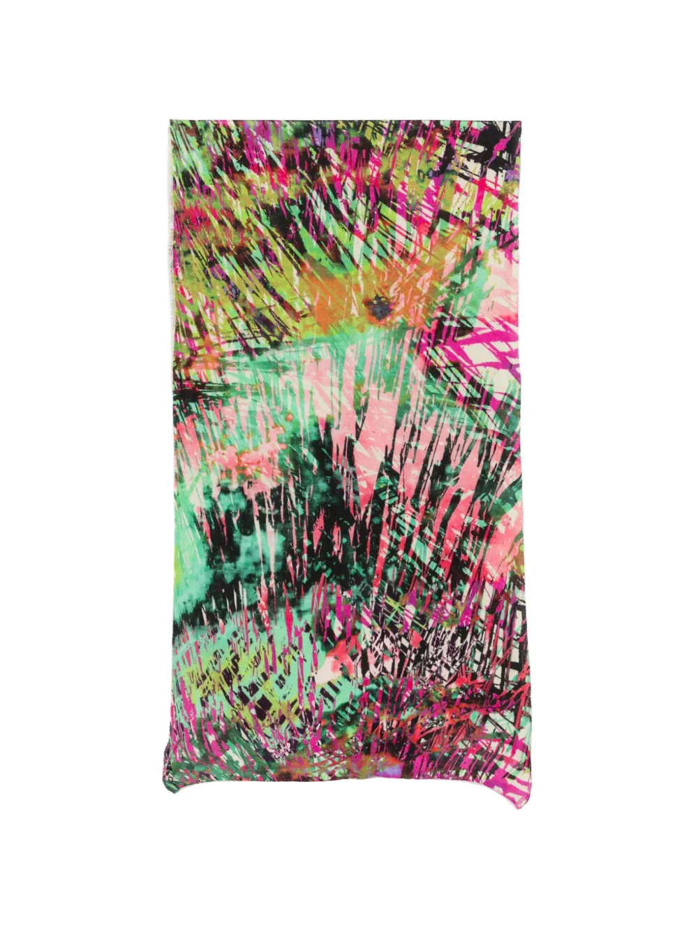 Blumarine abstract-print scarf - Grün
