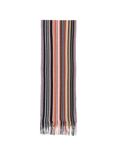 Missoni zigzag fringed scarf