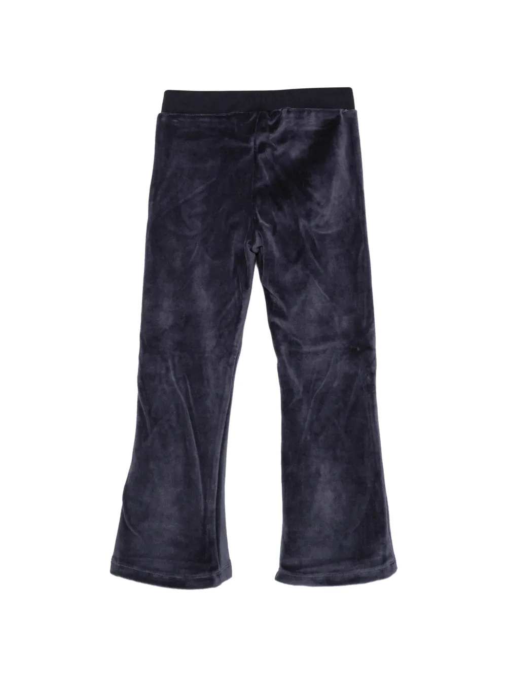 Molo Adoria velvet flared trousers Blauw