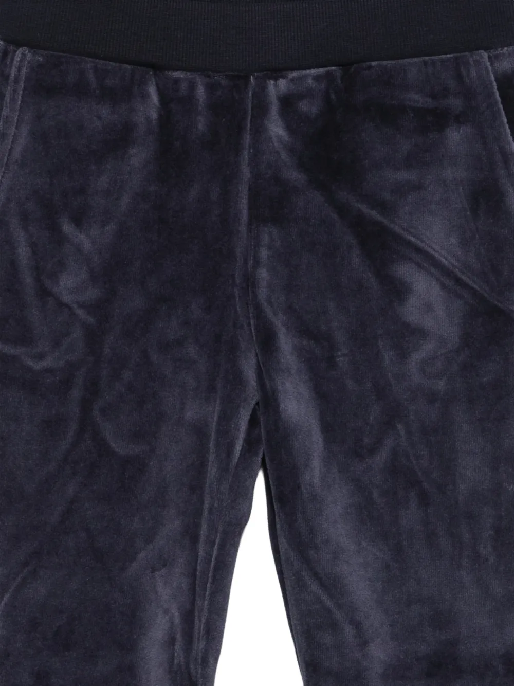 Molo Adoria velvet flared trousers Blauw