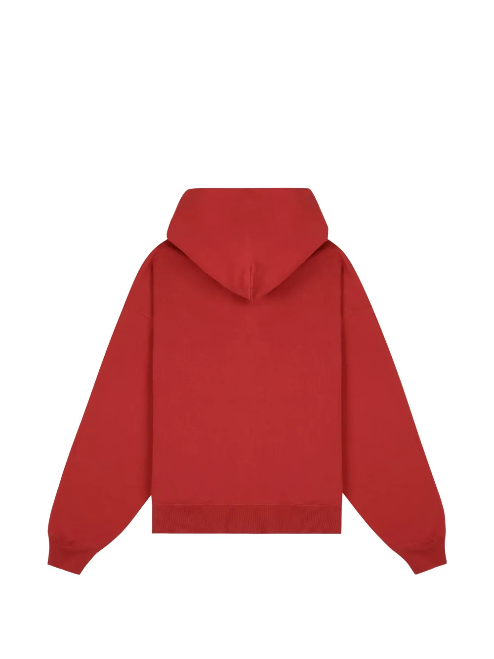 Sporty & Rich Hoodie met rits en geborduurd logo Rood