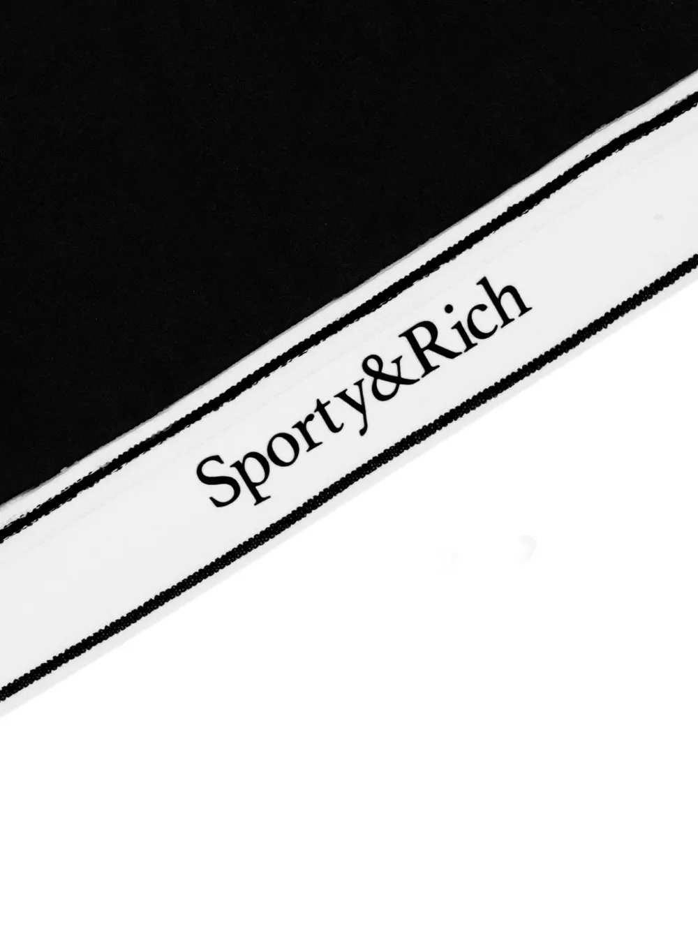 Sporty & Rich Serif sport-bh met logo Zwart