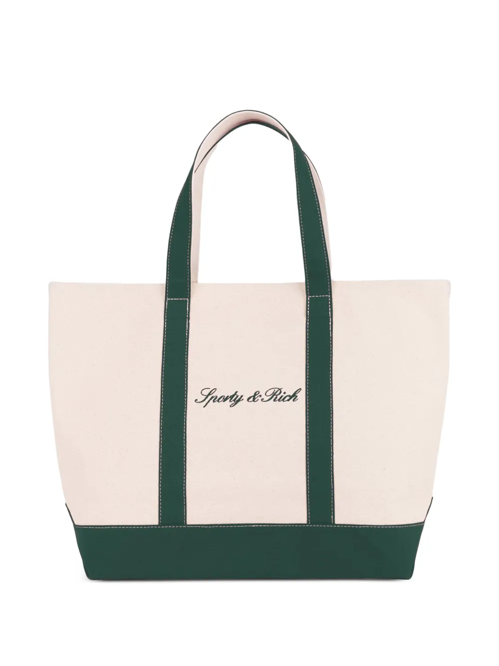 Sporty & Rich Mittelgroße Signature Tote Bag - Nude