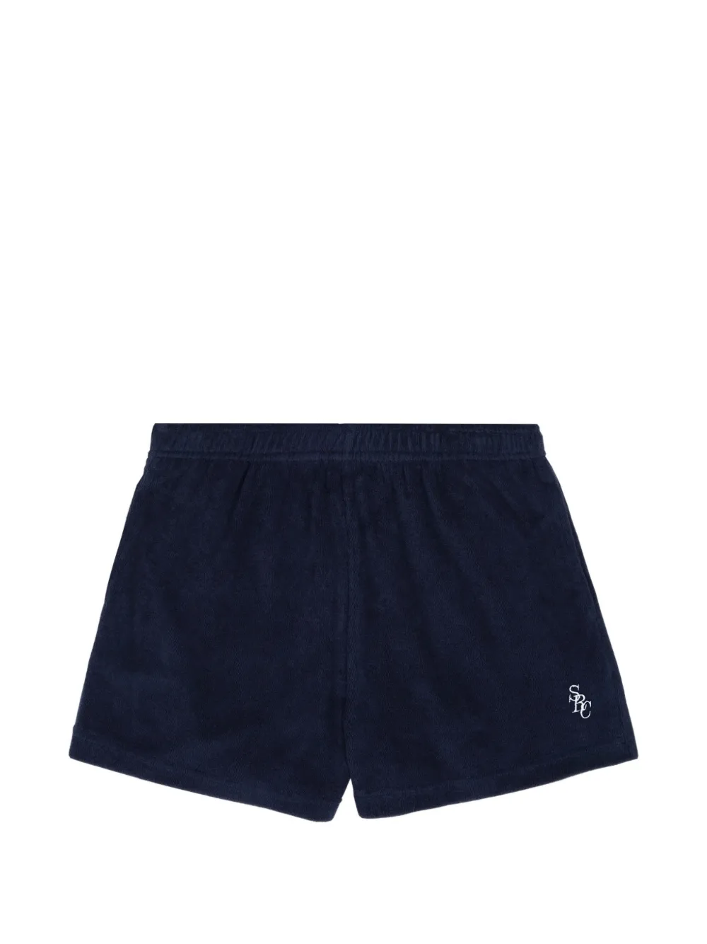 Sporty & Rich SRC Shorts aus Frottee - Blau