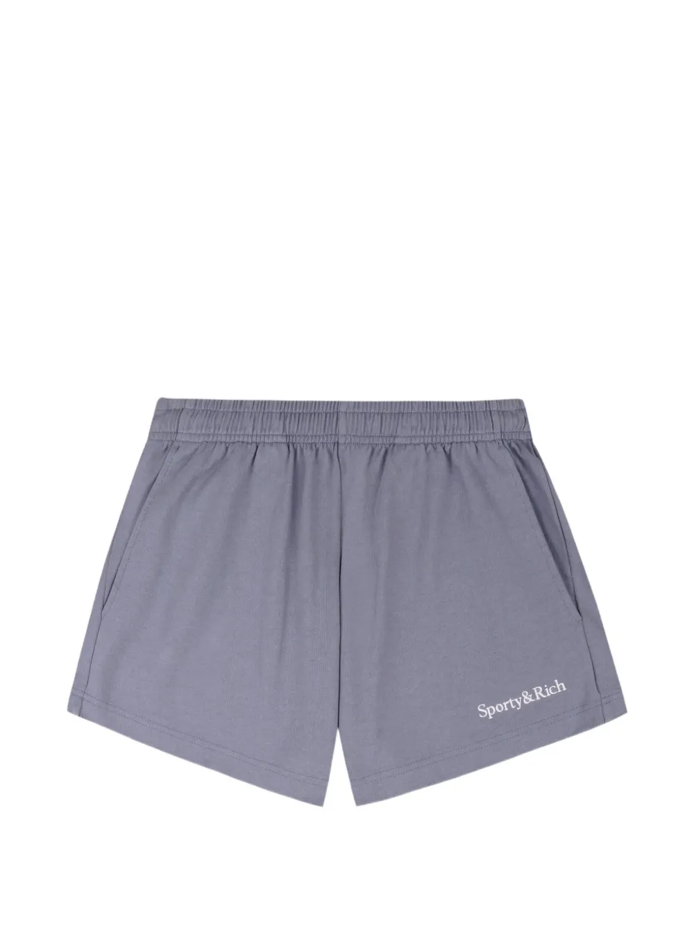 Sporty & Rich Serif Logo Disco shorts - Grey