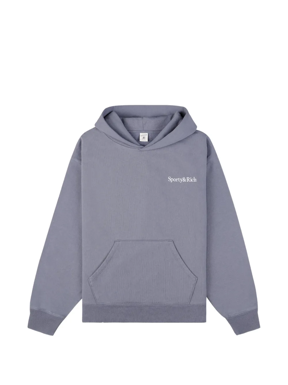 Sporty & Rich Hoodie mit Logo-Stickerei - Blau
