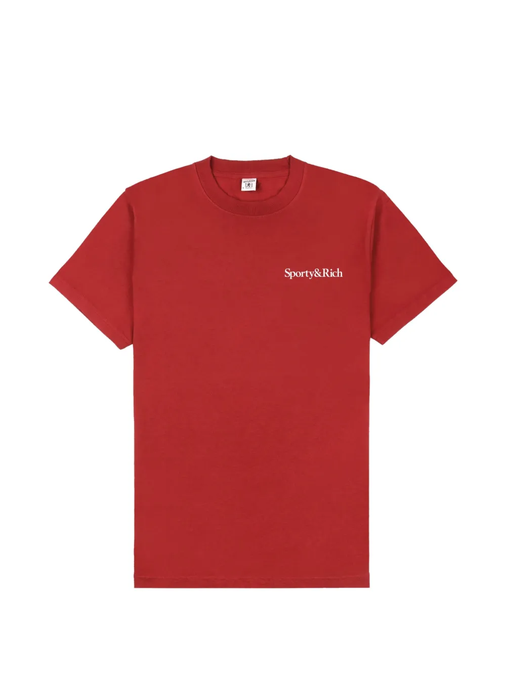 Sporty & Rich T-Shirt mit Logo-Print - Rot