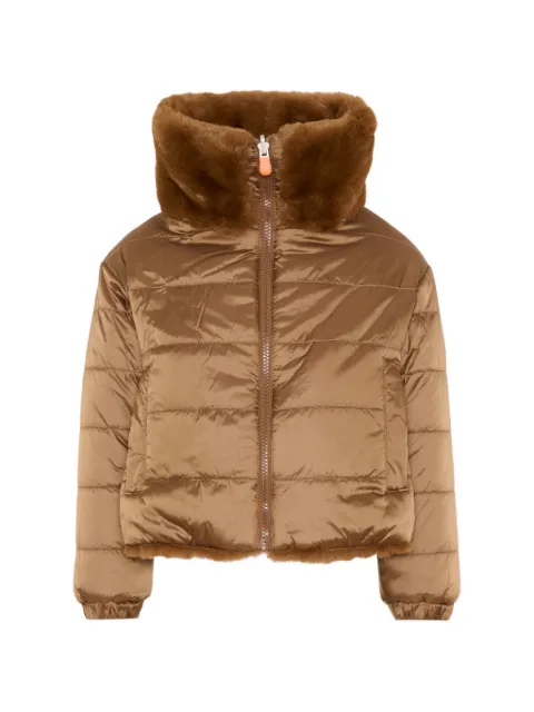 Save The Duck Kids chamarra capitonada con diseño reversible