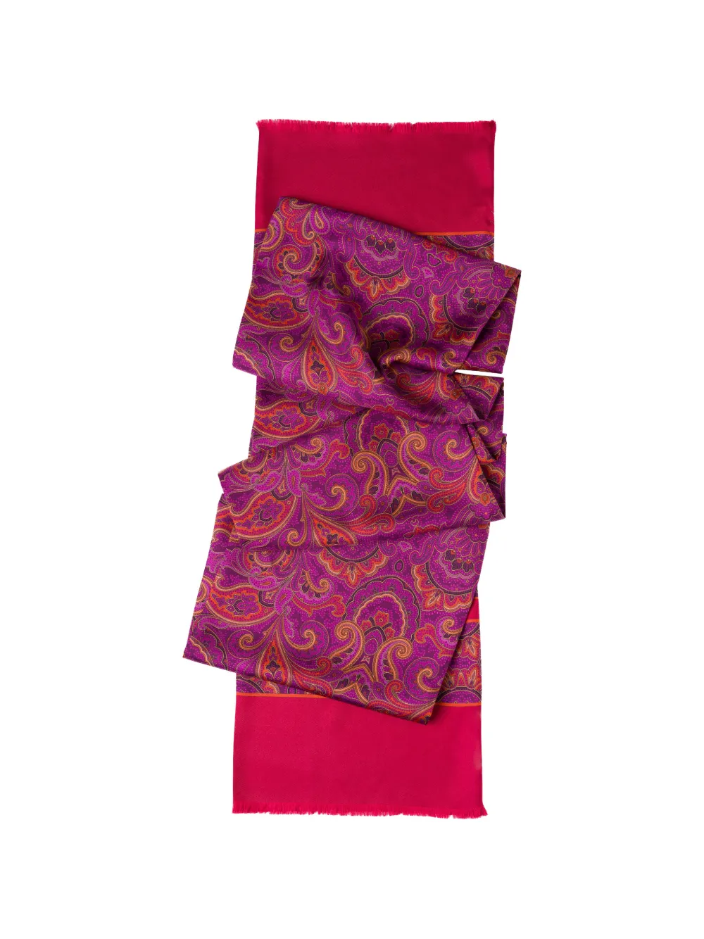 Elizabetta Ferrara Paisley Silk Scarf In Multi