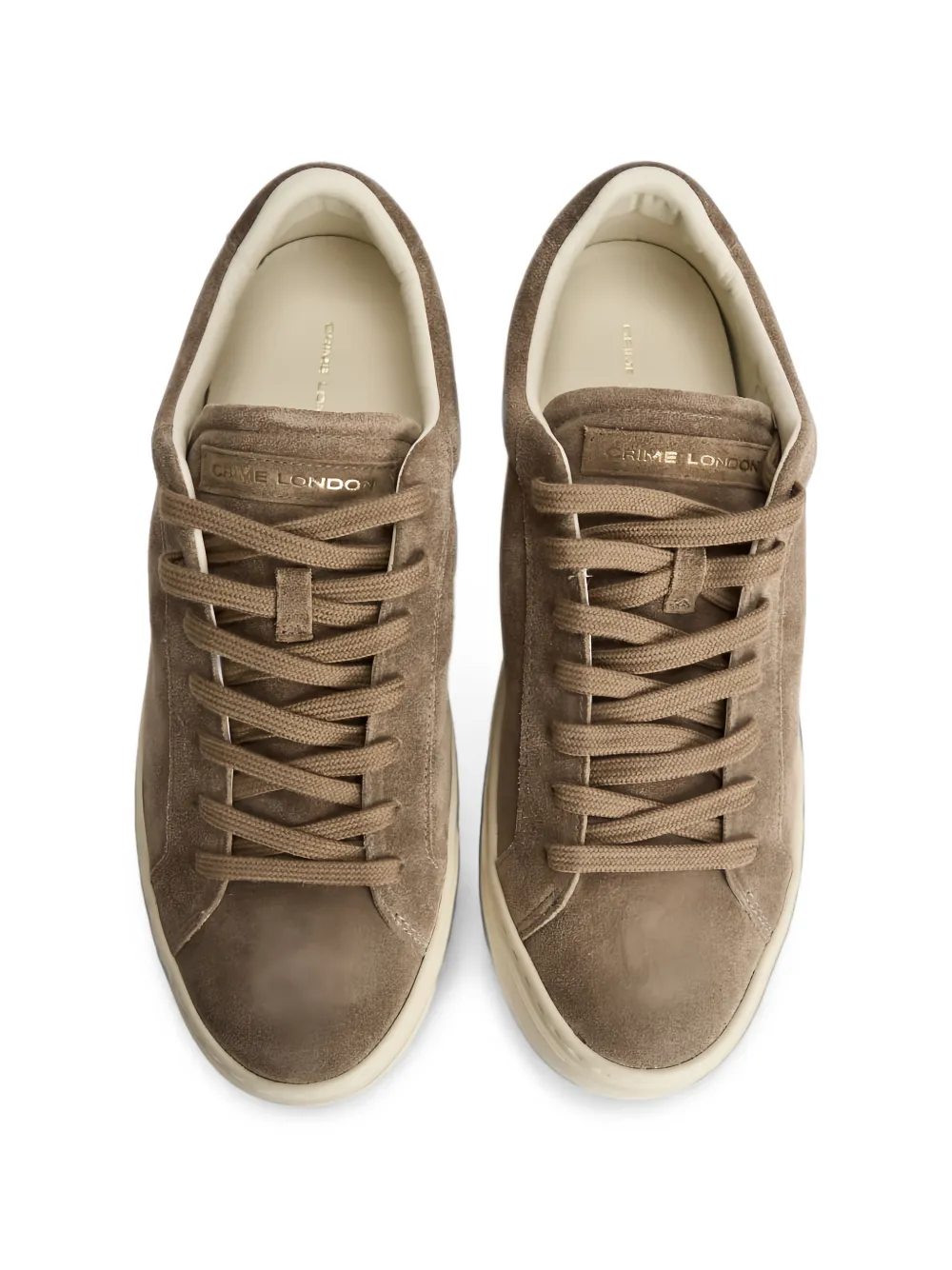 Crime London Superlight suede low-top sneakers Beige