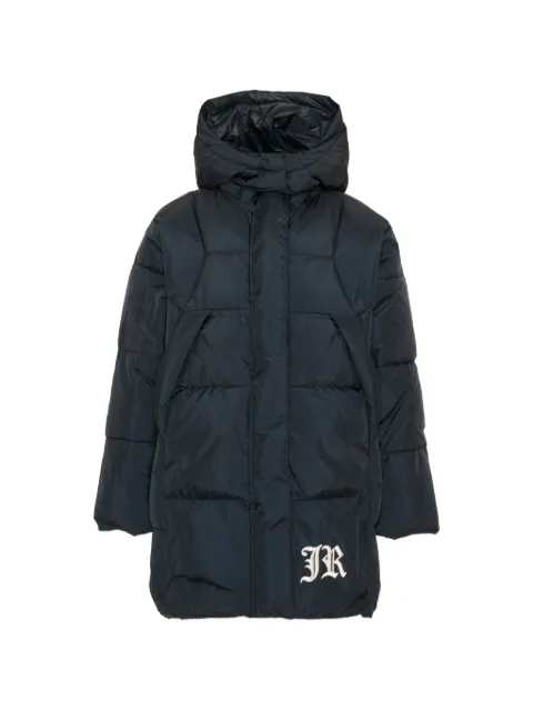 John Richmond Junior logo-print quilted puffer jacket