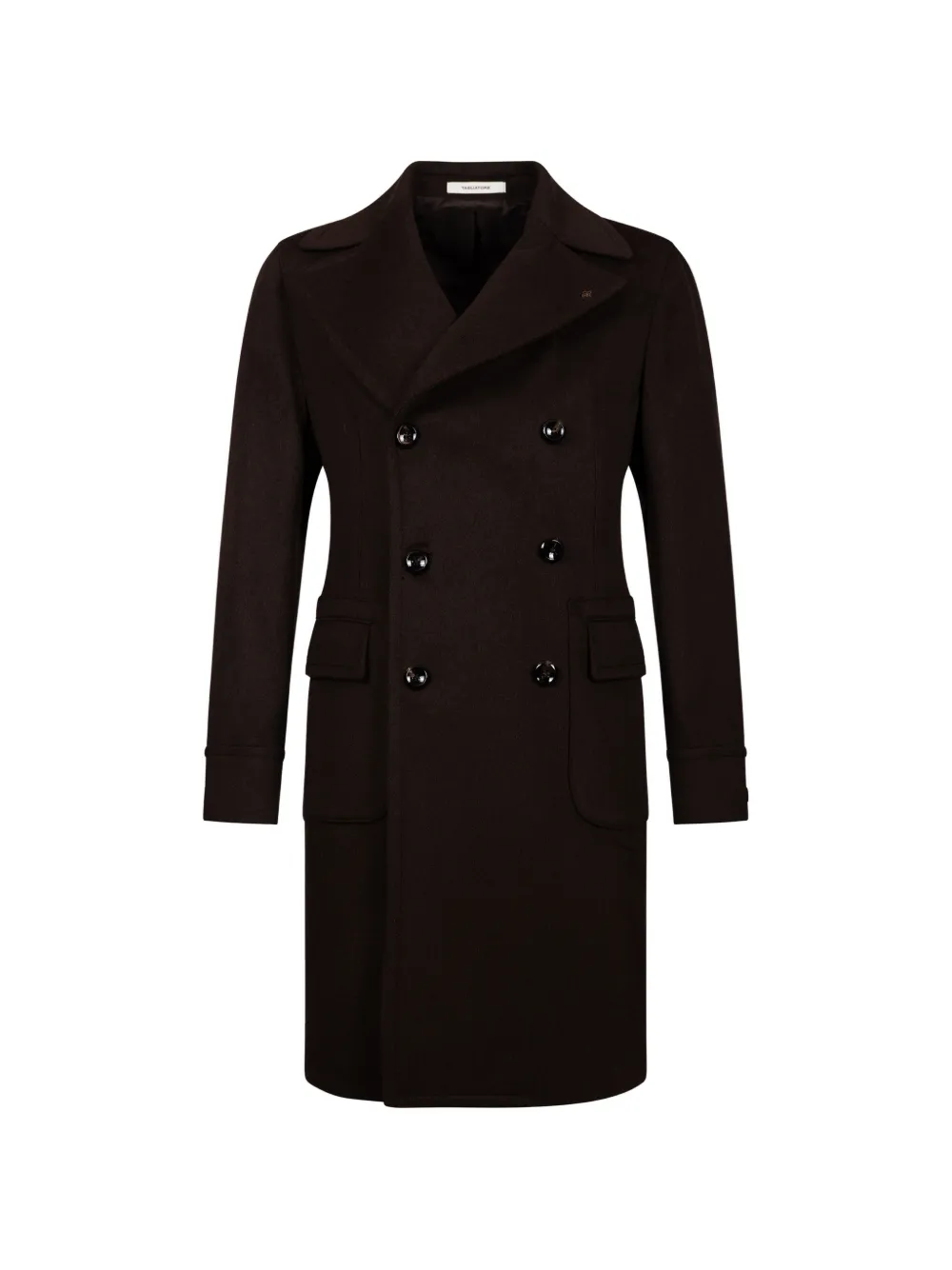Tagliatore wool double-breasted coat Bruin