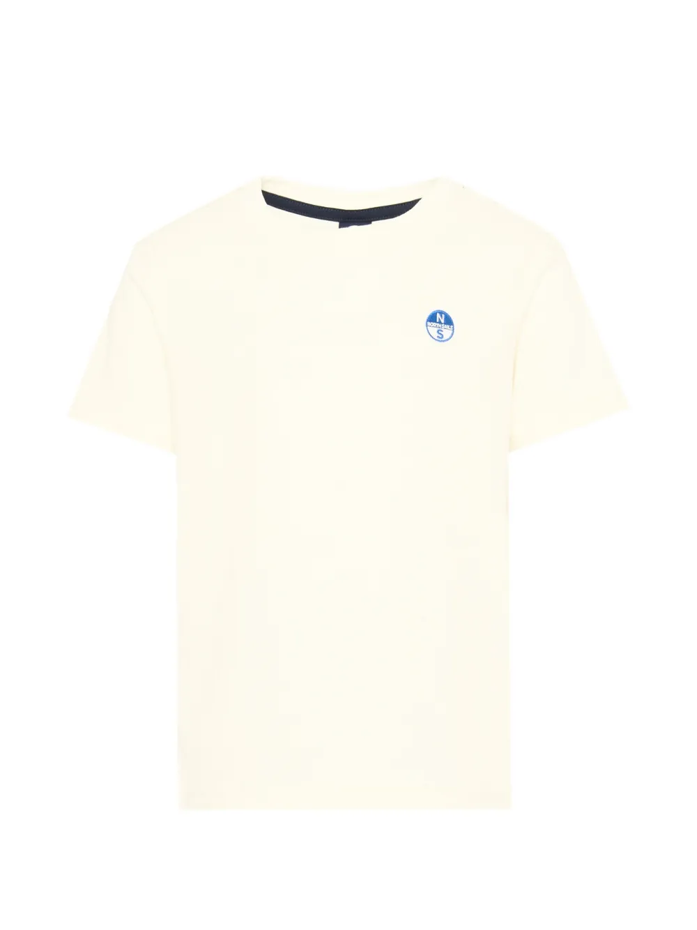 North Sails Kids T-shirt met logopatch Wit