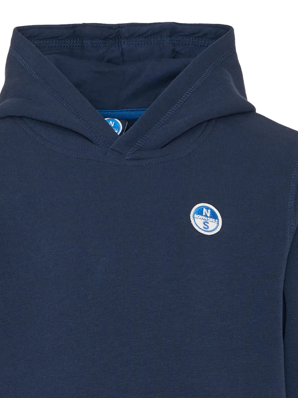 North Sails Kids Hoodie met logopatch Blauw