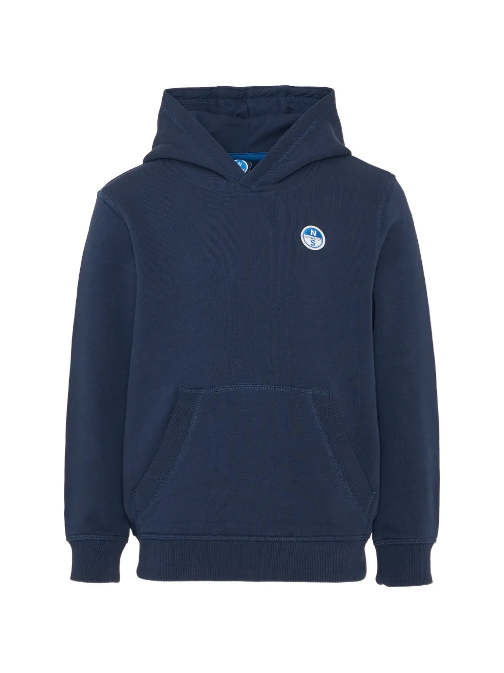 North Sails Kids Hoodie met logopatch Blauw