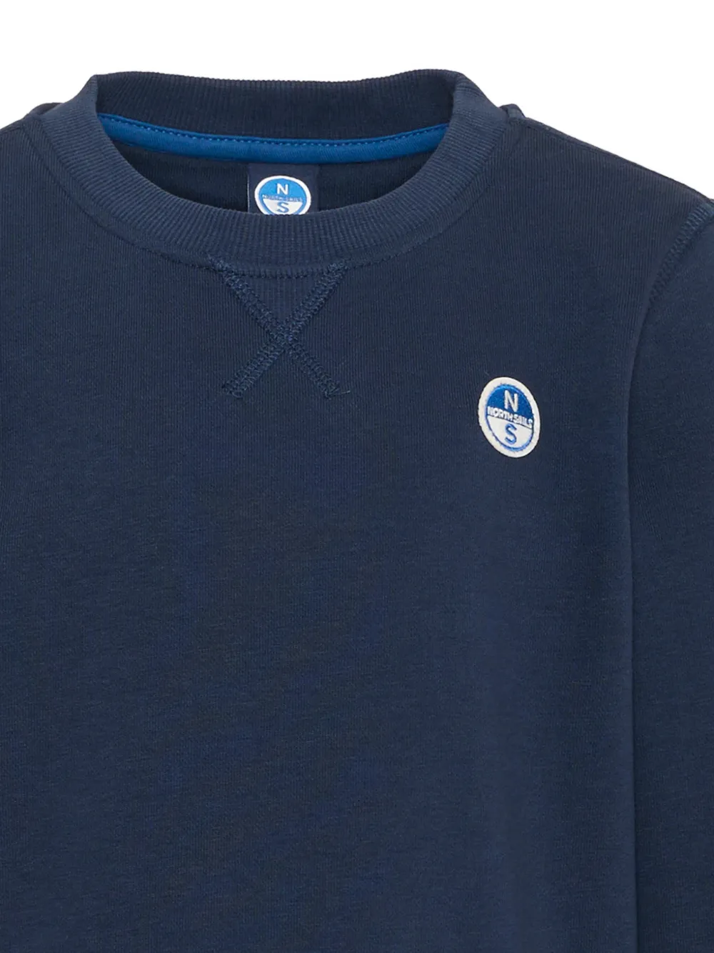 North Sails Kids Sweater met logopatch Blauw