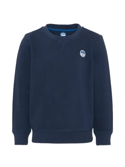 North Sails Kids logo-patch crew-neck sweatshirt