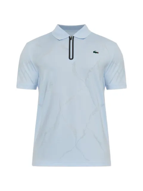 Lacoste logo-patch performance polo shirt