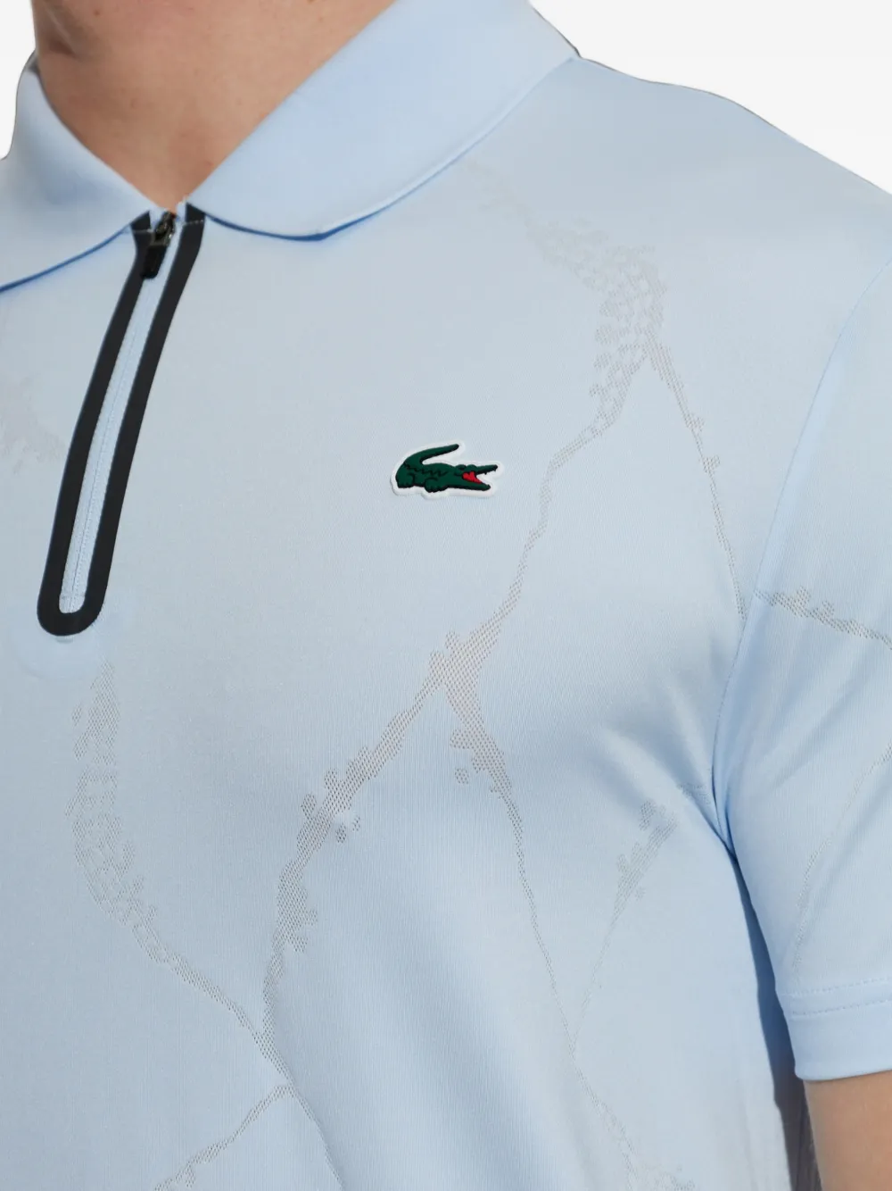 Lacoste Performancepoloshirt met logo-patch Blauw