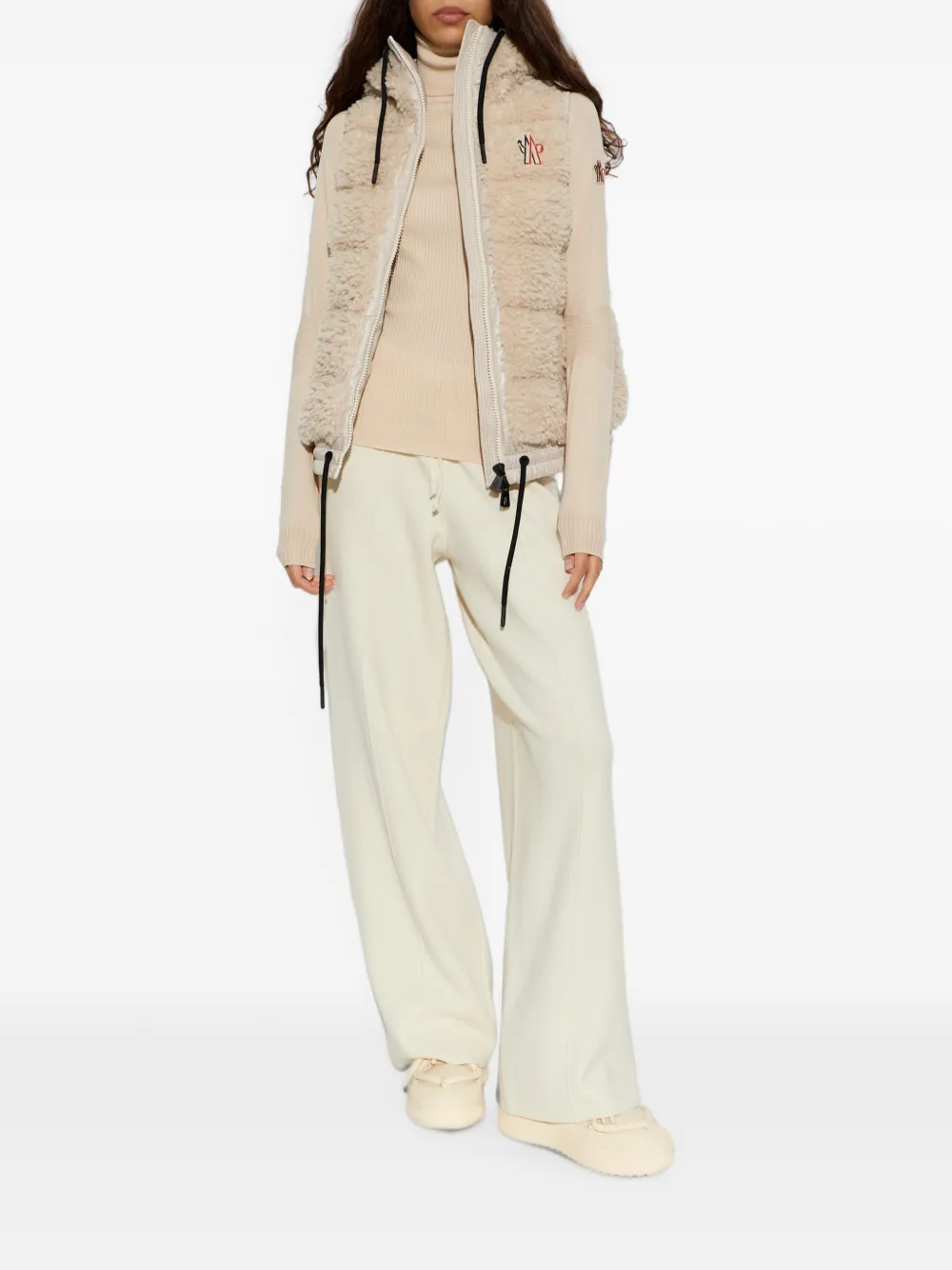 Moncler Trainingsbroek met wijde pijpen Beige