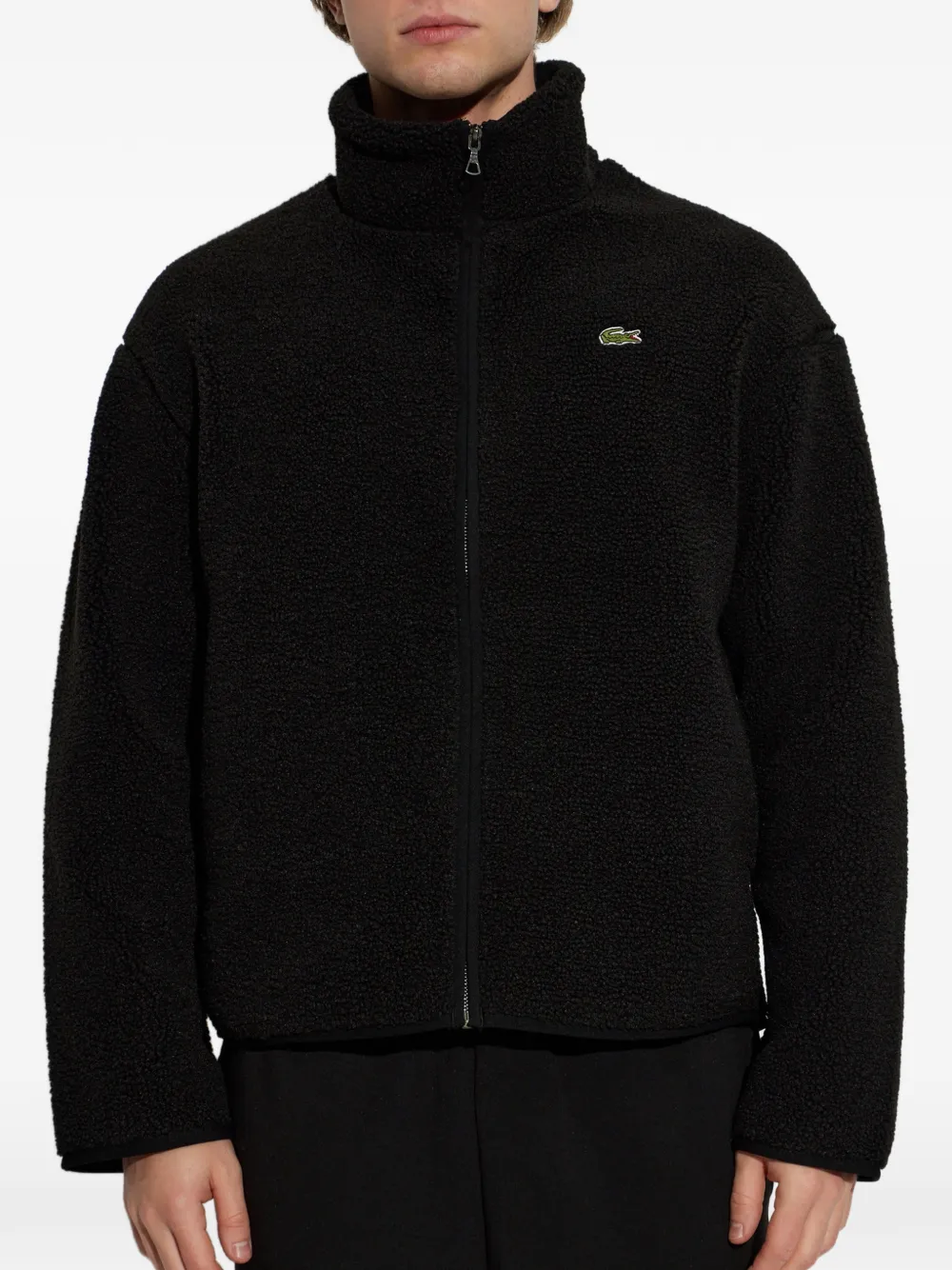 Lacoste Jack met hoge hals Zwart
