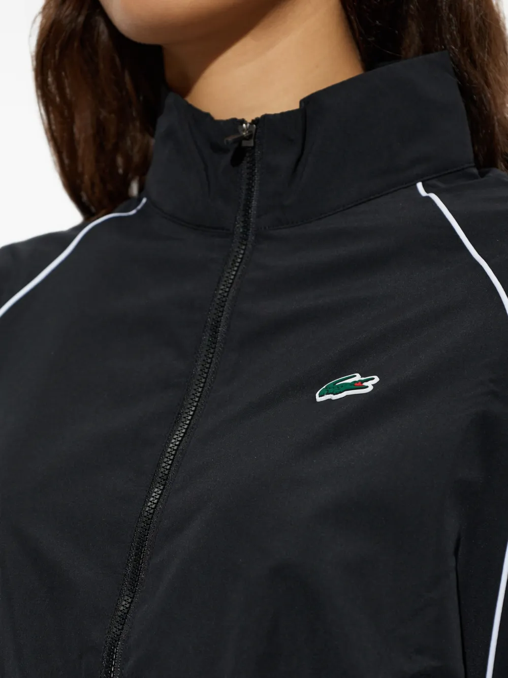 Lacoste Performance trainingsjack met bies Zwart