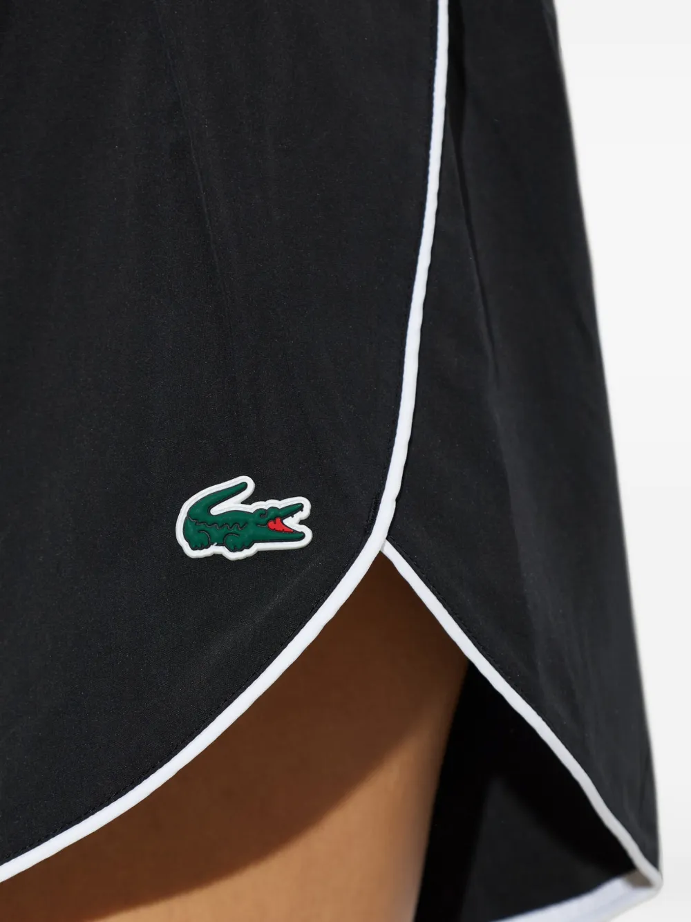 Lacoste Trainingsshorts met logopatch Zwart