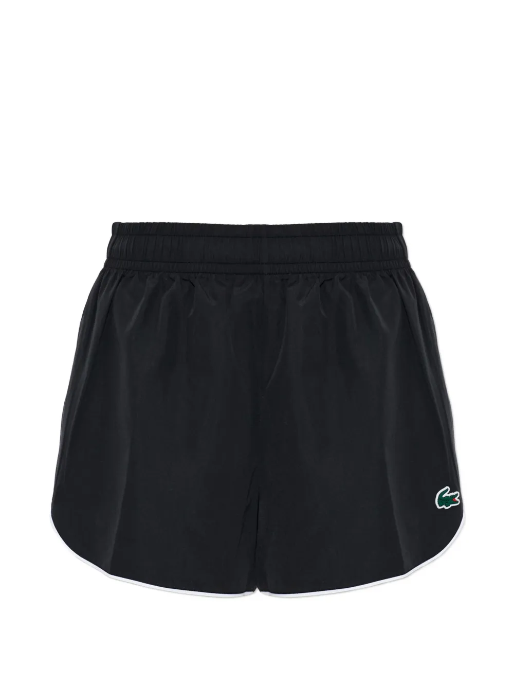 Lacoste Trainingsshorts met logopatch Zwart