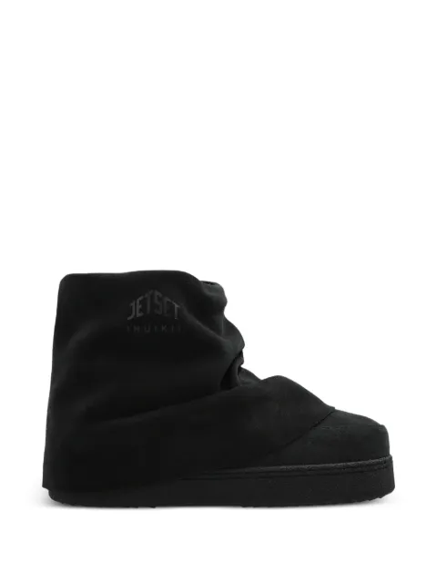 Inuikii x JetSet Drape Low suede snow boots