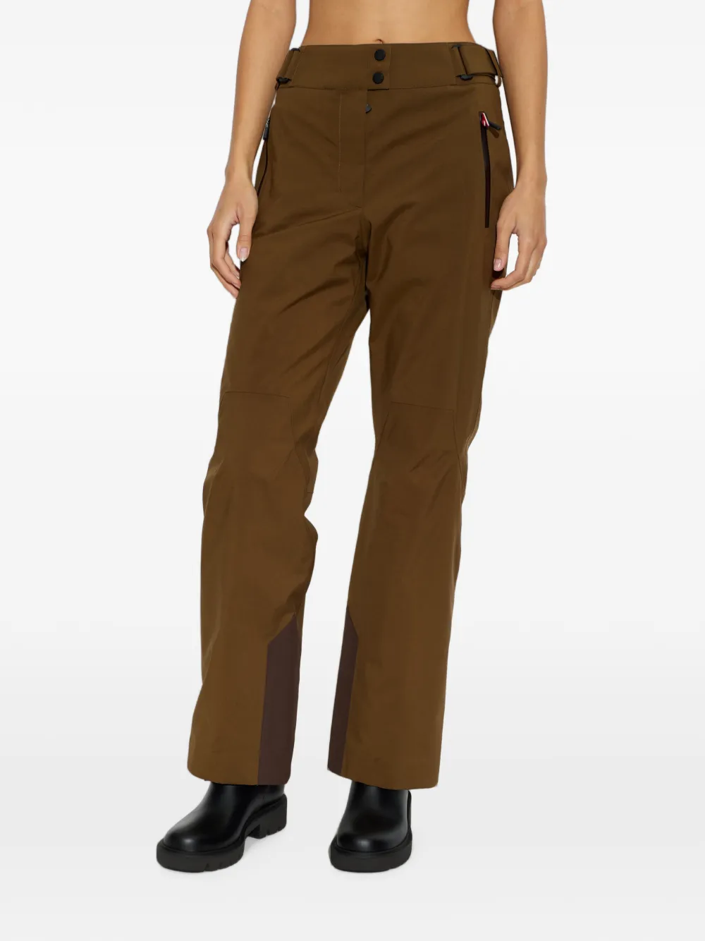 Moncler Grenoble logo-patch ski pants Groen