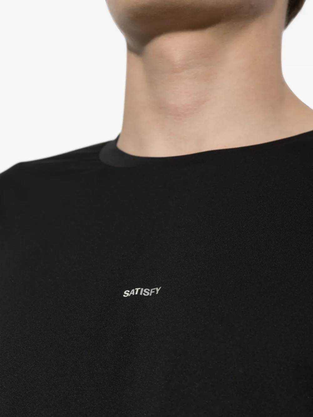 Satisfy T-shirt met lange mouwen Zwart
