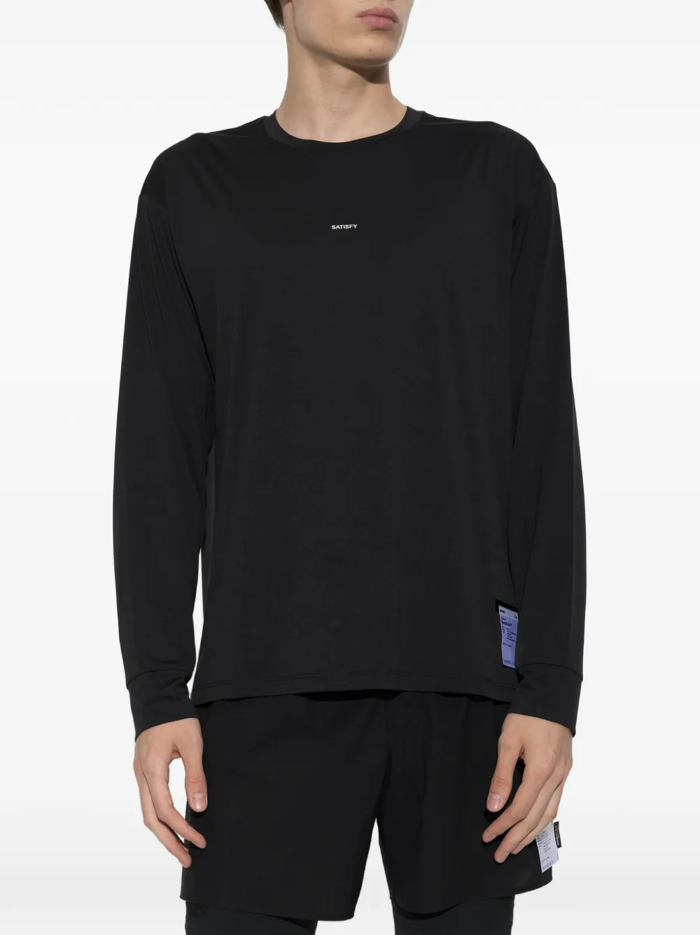 Satisfy T-shirt met lange mouwen Zwart
