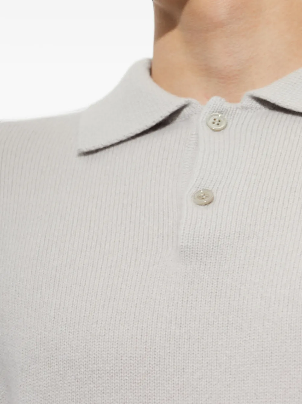Lisa Yang Rufus kasjmier poloshirt Grijs